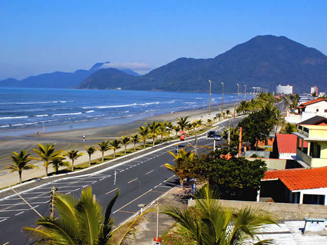 Vista litorânea de Peruíbe